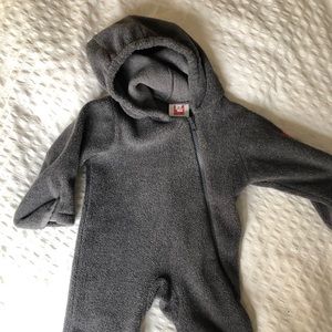 Widgeon Grey Fleece Bunting (9 months)